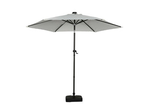 Galaxy 5V Solar Dual-Tone 10ft Steel Market Umbrella