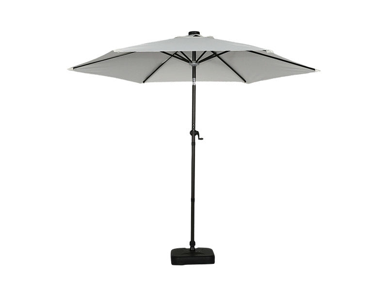Galaxy 12V Solar Dual-Tone 10ft All-Aluminum Commercial Umbrella