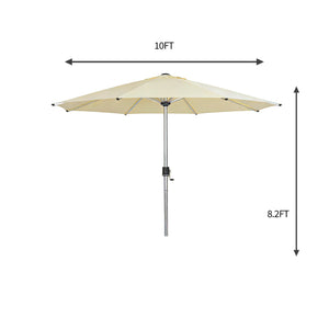 Galaxy 5V Solar RGB LED 10ft Aluminum Market Umbrella