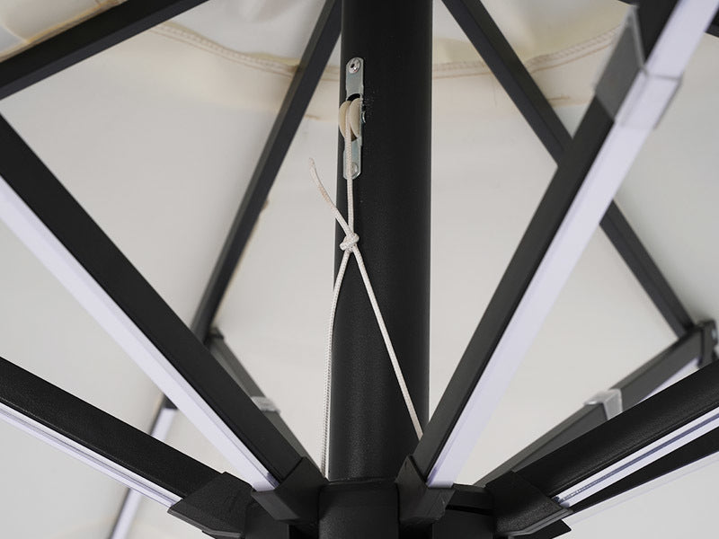 Galaxy 5V Solar Dual-Tone 10ft Steel Market Umbrella