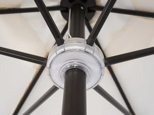 Moonlight Solar 9ft 6-Rib Magic-Color RGB Tilt Patio Umbrella