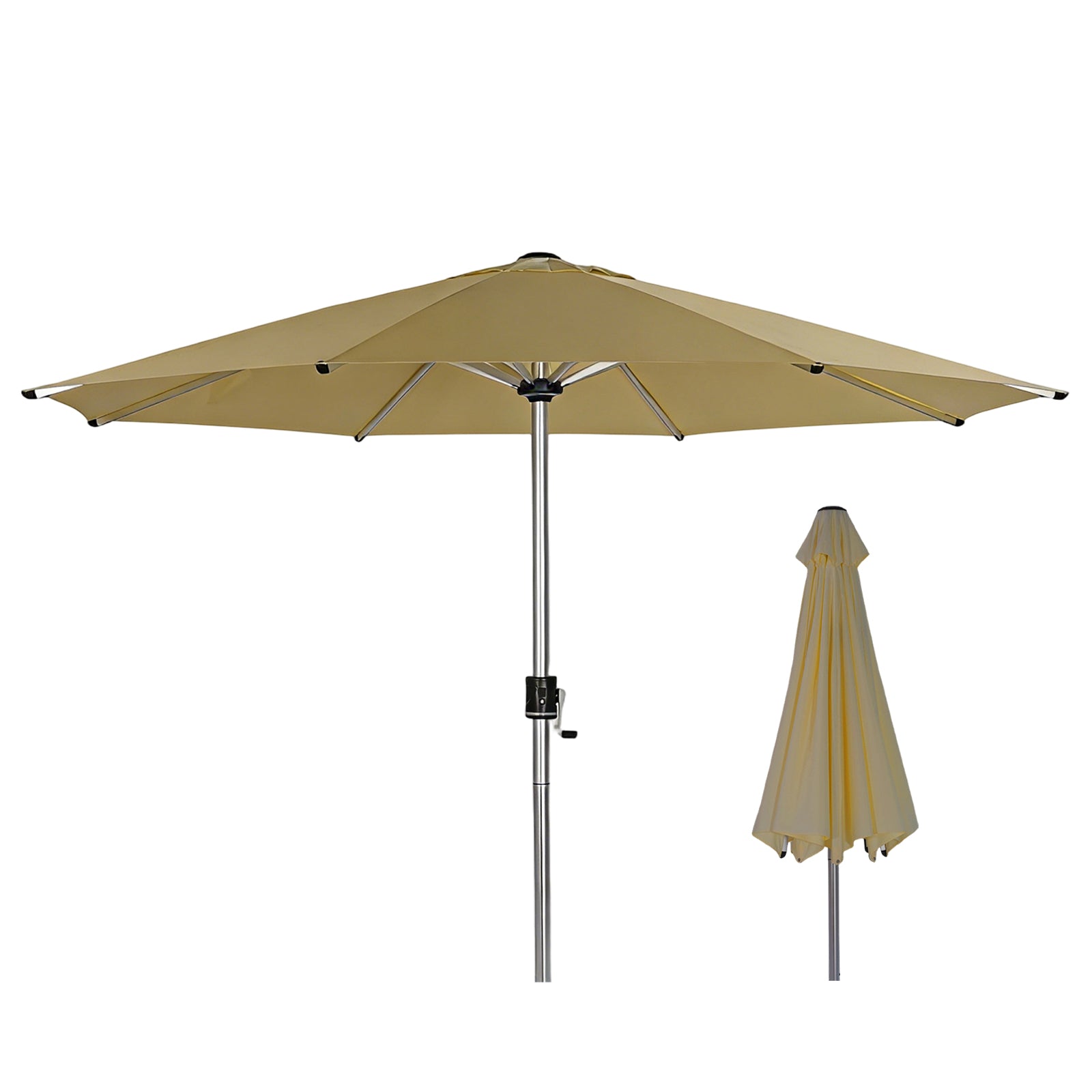 Galaxy Solar COB RGB 10ft Aluminum Market Umbrella