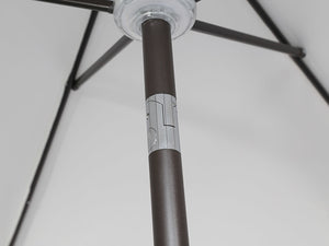 Moonlight Solar 9ft 6-Rib Dual-Tone Tilt Patio Umbrella-Khaki