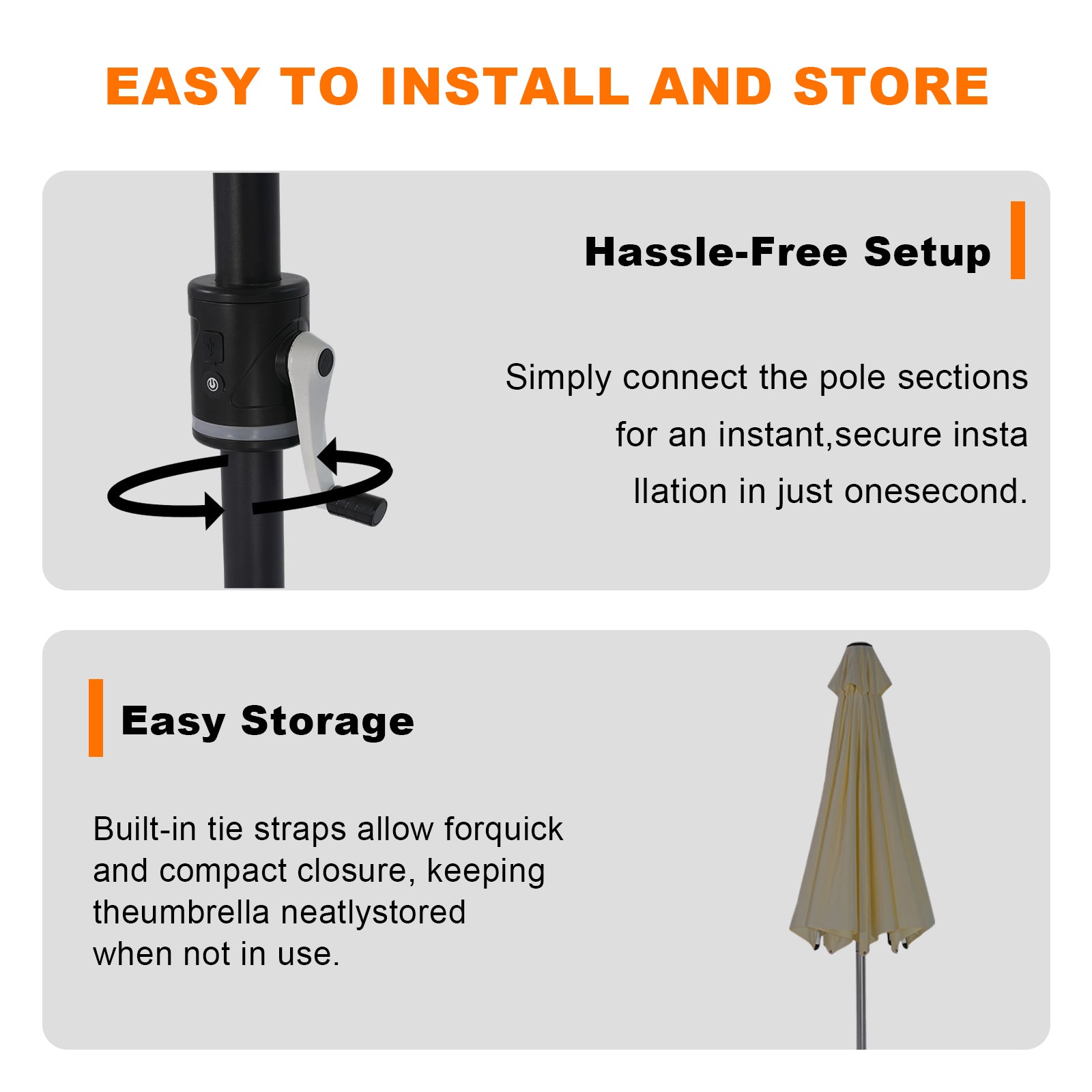 Galaxy 5V Solar Magic-Color RGB 10ft All-Aluminum Commercial Umbrella