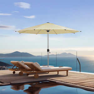 Galaxy 12V Solar Dual-Tone 10ft All-Aluminum Commercial Umbrella
