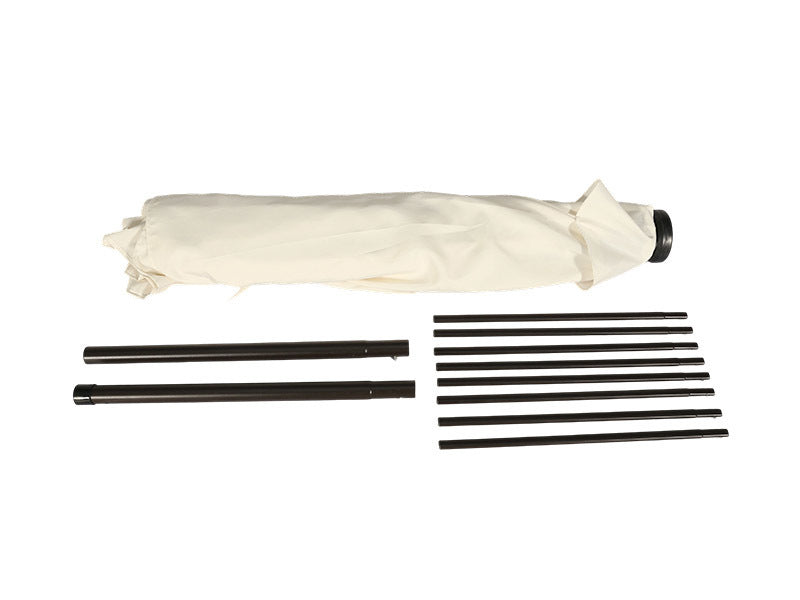 Moonlight Solar 9ft 6-Rib Magic-Color RGB Tilt Patio Umbrella