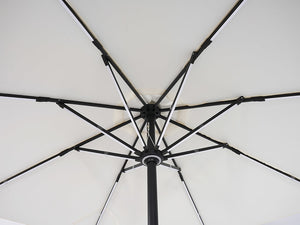 Galaxy 5V Solar Dual-Tone 10ft Steel Market Umbrella
