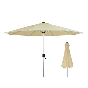 Galaxy 5V Solar RGB LED 10ft Aluminum Market Umbrella