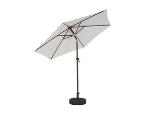 Moonlight Solar 9ft 6-Rib Magic-Color RGB Tilt Patio Umbrella