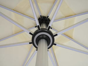 Galaxy 5V Solar Magic-Color RGB 10ft All-Aluminum Commercial Umbrella