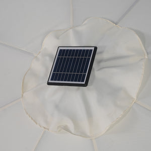 Galaxy 5V Solar RGB LED 10ft Aluminum Market Umbrella