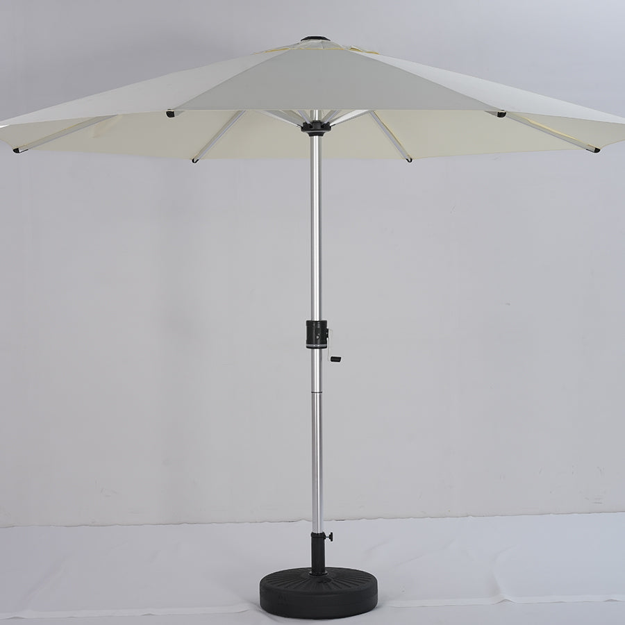 Galaxy 5V Solar RGB LED 10ft Aluminum Market Umbrella
