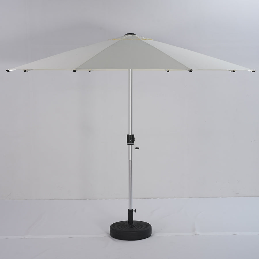 Galaxy 5V Solar RGB LED 10ft Aluminum Market Umbrella