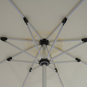 Galaxy 5V Solar RGB LED 10ft Aluminum Market Umbrella