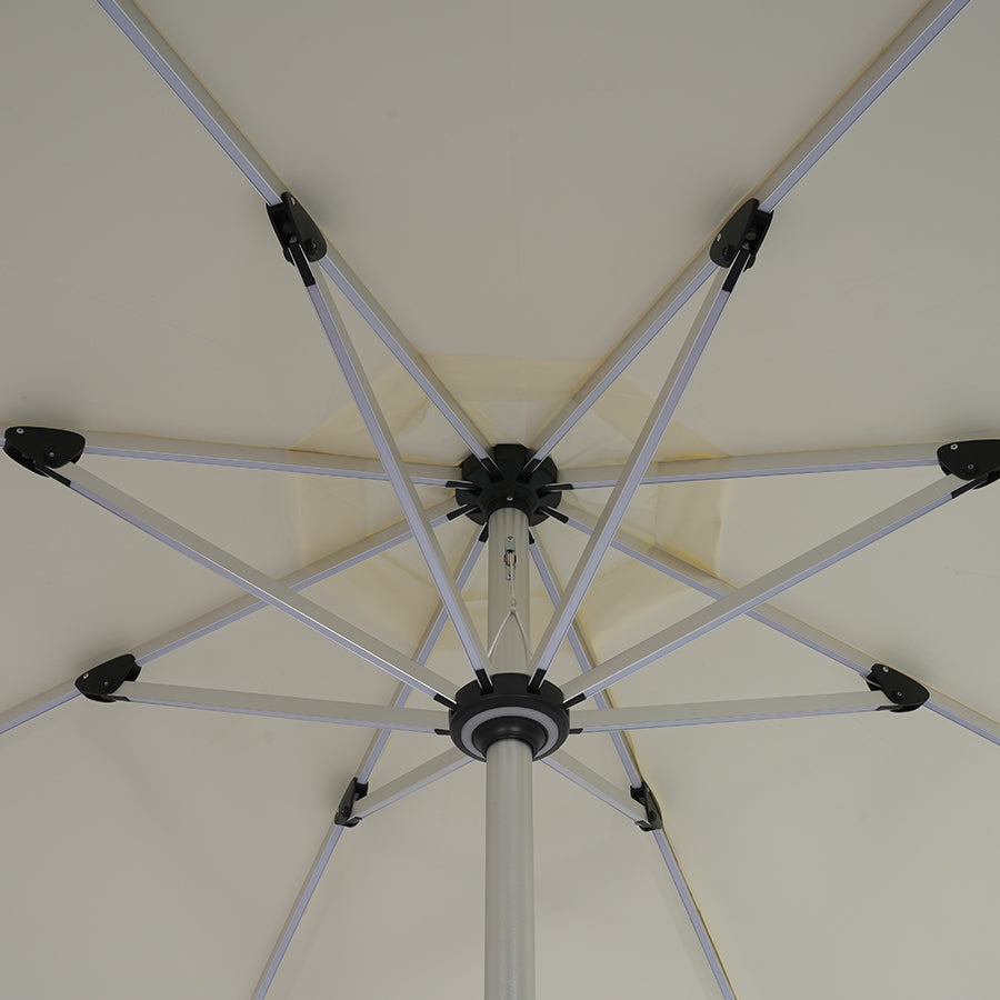 Galaxy 5V Solar RGB LED 10ft Aluminum Market Umbrella