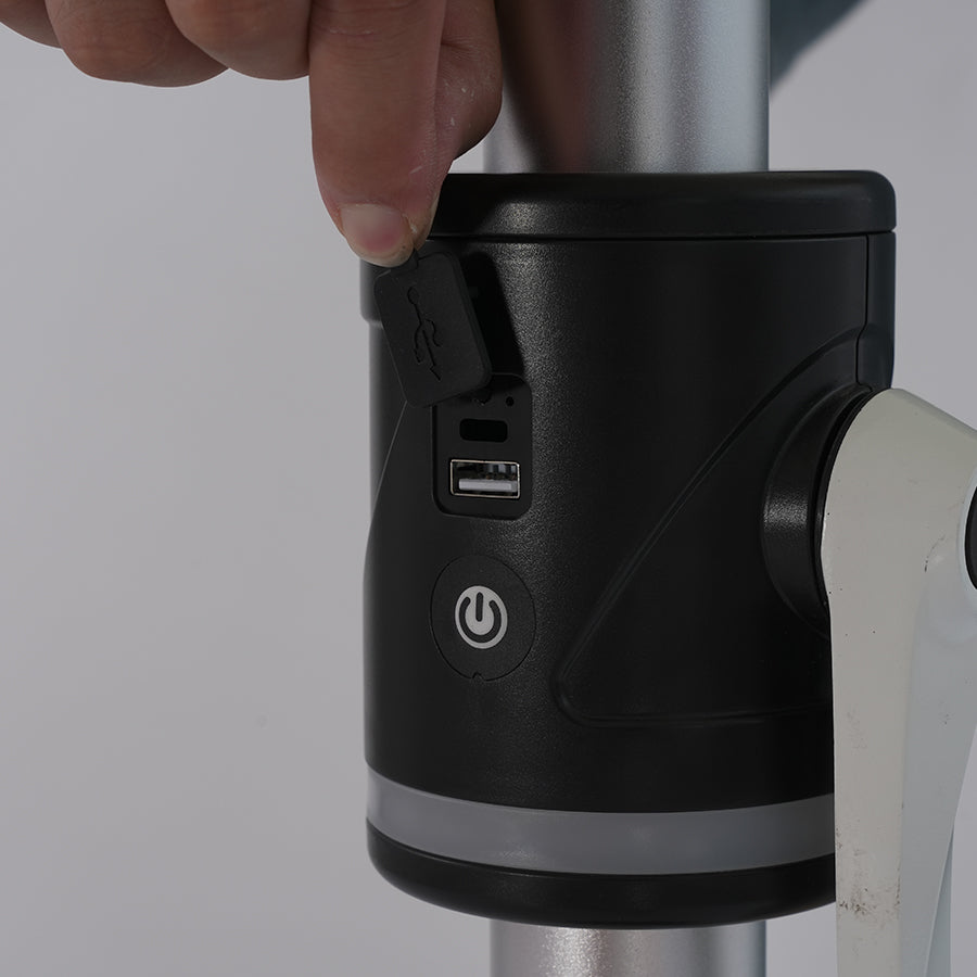 Galaxy Solar COB RGB 10ft Aluminum Market Umbrella