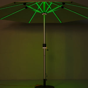 Galaxy Solar COB RGB 10ft Aluminum Market Umbrella