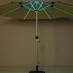 Galaxy Solar COB RGB 10ft Aluminum Market Umbrella