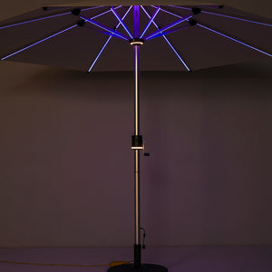 Galaxy Solar COB RGB 10ft Aluminum Market Umbrella