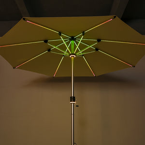 Galaxy Solar COB RGB 10ft Aluminum Market Umbrella