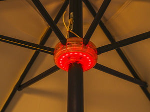 Moonlight Solar 9ft 6-Rib Magic-Color RGB Tilt Patio Umbrella