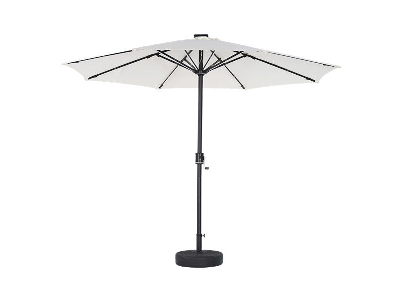 Galaxy 5V Solar Dual-Tone 10ft Steel Market Umbrella