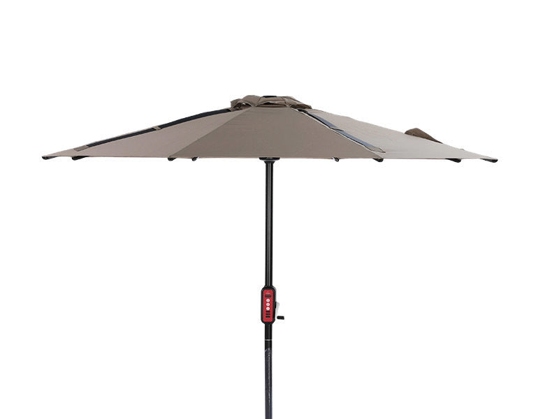 Galaxy 12V Solar Dual-Tone 10ft All-Aluminum Commercial Umbrella