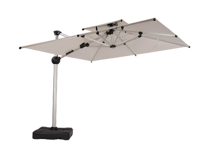 Galaxy 12V Solar Dual-Tone 10ft All-Aluminum Commercial Umbrella