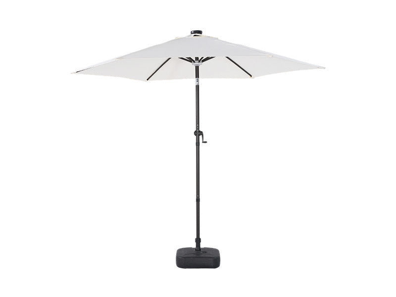Moonlight Solar 9ft 6-Rib Magic-Color RGB Tilt Patio Umbrella