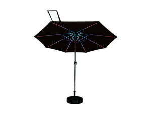 Galaxy 5V Solar Magic-Color RGB 10ft All-Aluminum Commercial Umbrella